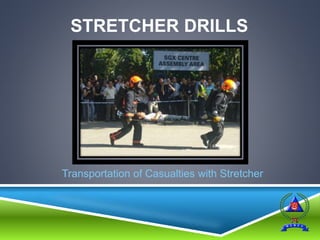 STRETCHER DRILLS
Transportation of Casualties with Stretcher
 