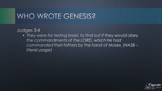 The Creation Issue - Biblical Authority and Creation 