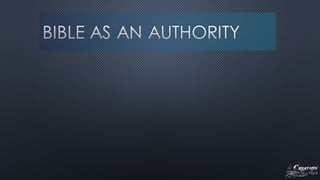 The Creation Issue - Biblical Authority and Creation 