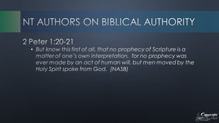 The Creation Issue - Biblical Authority and Creation 
