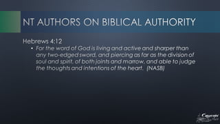 The Creation Issue - Biblical Authority and Creation 