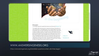 The Creation Issue - Biblical Authority and Creation 