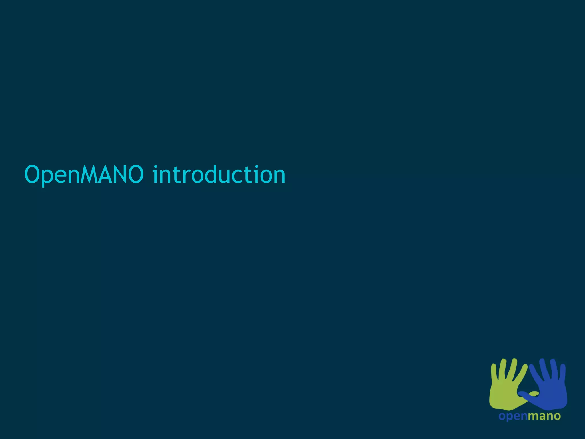OpenMANO introduction
 