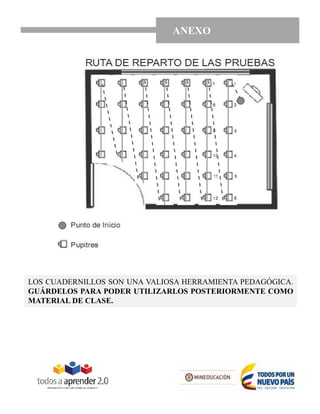 INSTRUCCIONES PARA EL
DOCENTE CON EL ROL DE
JEFE DE SALÓN
INSTRUCCIONES PARA EL
DOCENTE CON EL ROL DE
JEFE DE SALÓN
LOS CUADERNILLOS SON UNA VALIOSA HERRAMIENTA PEDAGÓGICA.
GUÁRDELOS PARA PODER UTILIZARLOS POSTERIORMENTE COMO
MATERIAL DE CLASE.
LOS CUADERNILLOS SON UNA VALIOSA HERRAMIENTA PEDAGÓGICA.
GUÁRDELOS PARA PODER UTILIZARLOS POSTERIORMENTE COMO
MATERIAL DE CLASE.
INSTRUCCIONES PARA EL
DOCENTE CON EL ROL DE
JEFE DE SALÓN
ANEXO
INSTRUCCIONES PARA EL
DOCENTE CON EL ROL DE
JEFE DE SALÓN
LOS CUADERNILLOS SON UNA VALIOSA HERRAMIENTA PEDAGÓGICA.
GUÁRDELOS PARA PODER UTILIZARLOS POSTERIORMENTE COMO
MATERIAL DE CLASE.
LOS CUADERNILLOS SON UNA VALIOSA HERRAMIENTA PEDAGÓGICA.
GUÁRDELOS PARA PODER UTILIZARLOS POSTERIORMENTE COMO
MATERIAL DE CLASE.
 