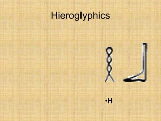 Hieroglyphics
•H
 