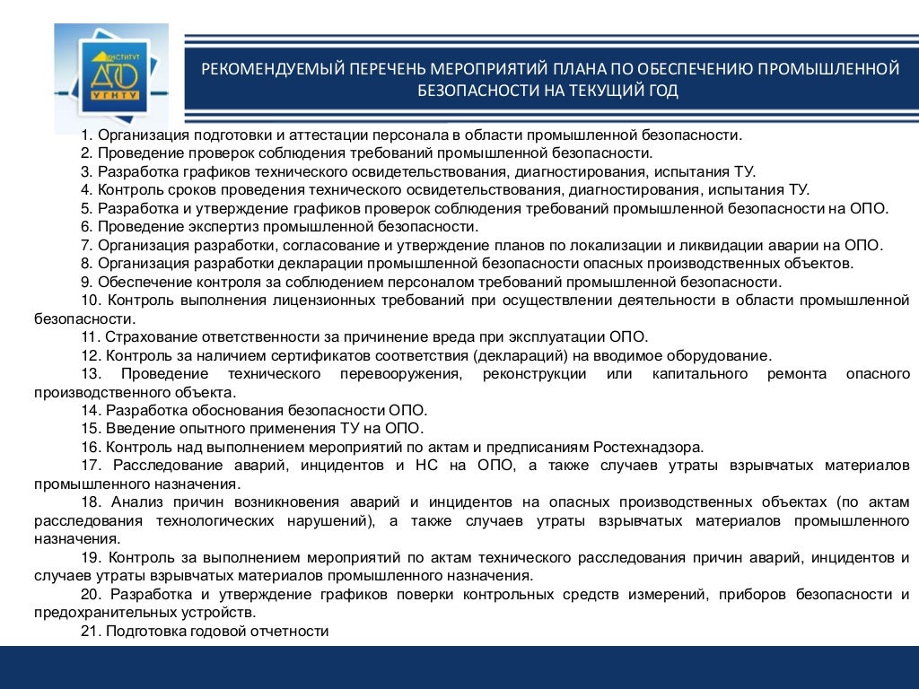 Результаты анализа функционирования системы управления промышленной безопасностью. Результаты анализа функционирования системы управления промышленной безопасностью