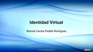 Identidad Virtual
Brenda Cecilia Padilla Rodríguez
agosto de 2015agosto de 2015
 