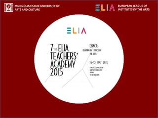 2. elia teachers' academy 2015 by gantsetseg