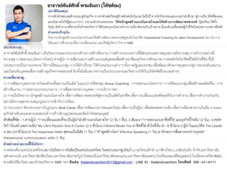 อาจารย์พันธ์ศักดิ์ พรมอินถา (โค้ชต้อม)
ประสบการณ์ :
อาจารย์พันธ์ศักดิ์ พรมอินถา เป็นวิทยากรและกระบวนกรด้านการสร้างทีมงาน การสร้างกระบวนการที่มีส่วนร่วมอย่างสนุกสนานมีความสุข การทางานอย่างมี
ความสุข การออกแบบโครงการใหม่ๆ ค่ายผู้นา การเลือกและการสร้างแบรนด์บุคคลเพื่อสร้างอาชีพ/ธุรกิจจากศักยภาพ การทอร์คโชว์อาชีพที่ใช่ดั่งใจที่ฝัน ซึ่งมี
ประสบการณ์ในการบรรยาย ให้การโค้ชแบบกลุ่ม การให้คาปรึกษา ให้กับหน่วยงานต่าง ๆ ทั้งภาครัฐและเอกชน เพื่อพัฒนาศักยภาพบุคลากรสู่การยกระดับผลงาน
และในระดับบุคคลเพื่อการสร้างธุรกิจจากพรสวรรค์ อีกทั้งยังมีบทบาทการเป็นกระบวนกรและวิทยากรให้กับบริษัทจัดฝึกอบรมต่างๆ
ความเชี่ยวชาญ :
1) การพัฒนาบุคลากรภายในองค์กรเพื่อความเป็นเลิศ ในแบบการโค้ชกลุ่ม Group Coaching / การออกแบบโครงการ / การโค้ชแบบกลุ่มเพื่อสร้างผลลัพธ์ทีม / การ
สร้างทีมงาน / การออกแบบกระบวนการ / การสื่อสารระหว่างบุคคล / การบริการ ฯลฯ
2) การเป็นวิทยากร นักพูดสร้างแรงบันดาลใจ เพื่อการพัฒนาพรสวรรค์สู่ความเป็นเลิศในอาชีพ เพื่อการเปลี่ยนแปลงทัศนคติกับการทางาน เพื่อการทางานร่วมกัน
อย่างมีความสุข ความสนุกบูรณาการเข้ากับการเรียน
3) กระบวนกร จัดกระบวนการในรูปแบบ Boot Camp เพื่อการพัฒนาเยาวชนและวัยรุ่น เพื่อการเป็นผู้นา เพื่อต่อยอดความฝัน เพื่อการเลือกสายงานในฝัน วางแผน
ธุรกิจสาหรับตนเองตามพรสวรรค์ การก้าวข้ามอุปสรรคและข้อจากัดของมนุษย์
หัวข้อที่จัด : 1.ค่ายผู้นา "การเปลี่ยนแปลงที่จะเป็นผู้นานักสร้างแรงบันดาลใจ" (2 วัน 1 คืน), 2.สัมมนา "การออกแบบอาชีพที่ใช่ และธุรกิจที่ใจฝัน" (2 วัน), 3.ทอร์ค
โชว์ "นั่งแชร์ แฉความฝัน" My Life's Passion And A Career (2-3 ชั่วโมง),4.Brand Model You อาชีพที่ใช่ ดั่งใจที่ฝัน (6 - 8 ชั่วโมง),5.ผู้นาในแบบโค้ช The Leader
to Be (24 ชั่วโมง),6.The Happiness Habit สุขจนเป็นนิสัย (1 วัน) 7."คาพูดสร้างโลก" Effective Speaking (1 วัน),8."ทักษะการสื่อสารระหว่างบุคคล"
Interpersonal communication skills (1 วัน)
ตัวอย่างหน่วยงานที่ให้บริการ :
การท่องเที่ยวแห่งประเทศไทย,สถาบันวิทยาการโอลิมปิคแห่งประเทศไทย ในพระบรมราชูปถัมภ์,บ.กรุงไทยแอ๊กซ่า,ธ.กสิกรไทย,บ.ถนัดบันเทิง จากัด,มหาวิทยาลัย
จุฬาลงกรณ์ฯ,มหาวิทยาลัยเชียงใหม่,มหาวิทยาลัยราชภัฏราไพพรรณี,มหาวิทยาลัยขอนแก่น,มหาวิทยาลัยนเรศวร,โรงเรียนเขมะสิริอนุสสรณ์,โรงเรียนกวดวิชาRAC,
สวนสัตว์เชียงใหม่ และเจ้าของกิจการ SME ฯลฯ ติดต่อ: thailandcoachtom2013@gmail.com ; LINE ID : thailandcoachtom โทรศัพท์ 099 –411-6111
ประวัติโดยสรุป
จากเด็กนักฟุตบอลข้างถนน สู่นักธุรกิจ จากค่าตัวหลักร้อยสู่ห้าหลักต่อวันในเวลาไม่ถึงปี จากนักกิจกรรมและแกนนานักศึกษาสู่การเป็น โค้ชที่ส่งมอบ
แรงบันดาลใจให้ผู้คน มากกว่า 100 องค์กรร่วมทศวรรษ “โค้ชนักพูดสร้างแรงบันดาลใจและโค้ชด้านการพัฒนาพรสวรรค์” ผู้สะท้อน ให้ทั้ง
วัยรุ่น วัยทางาน หรือกระทั่งเจ้าของกิจการ ได้ค้นพบแรงบันดาลใจ ความฝัน ชัดเจนกับเป้าหมาย มีแรงขับเคลื่อนต่อสู้กับชีวิตในทุกสภาวะอย่างมีพลัง
ตาแหน่งปัจจุบัน :
วิทยากร/นักพูดสร้างแรงบันดาลใจและโค้ชด้านพัฒนาพรสวรรค์สู่จุดแข็งในอาชีพ (Inspirational Coaching for talent Development) สถาบัน การ
โค้ชและการฝึกอบรมเพื่อการเปลี่ยนแปลง และโค้ชผู้บริหาร กิจการ SME
 