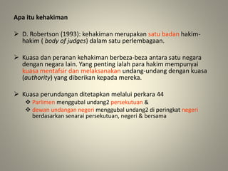 Doktrin pengasingan kuasa maksud 2.4.2 pengasingan