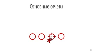 Основные отчеты
30
 