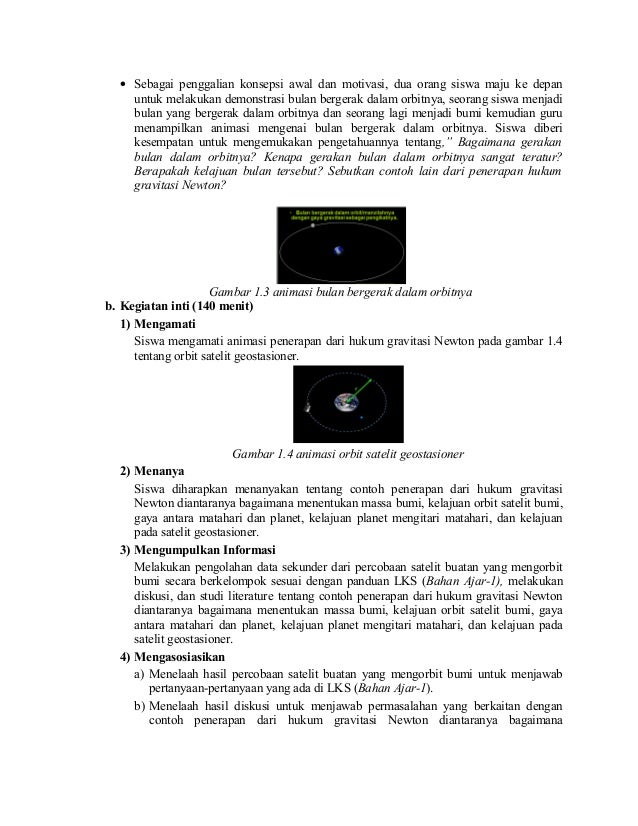 2. sma kelas xi rpp kd 3.2;4.2 hukum newton ttg gravitasi 