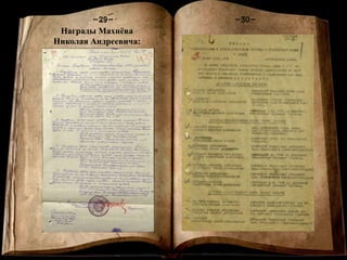 Книга памяти
-1-
-30--29-
Награды Махнёва
Николая Андреевича:
 