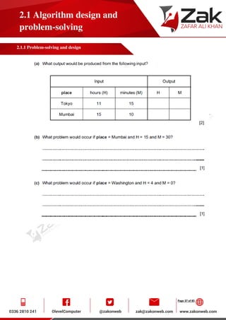 Page 37 of 85
2.1 Algorithm design and
problem-solving
2.1.1 Problem-solving and design
 