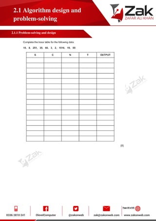 Page 69 of 85
2.1 Algorithm design and
problem-solving
2.1.1 Problem-solving and design
 