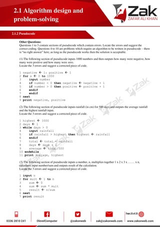 Pseudocode By ZAK | PDF | Programming Languages | Computing