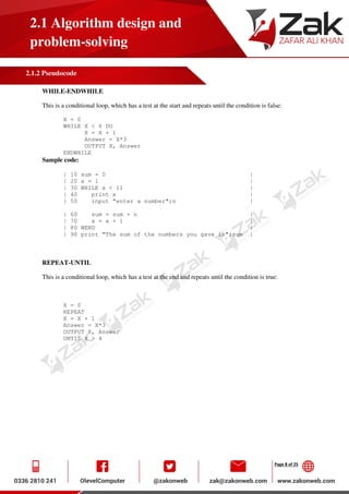 Pseudocode By ZAK | PDF | Programming Languages | Computing