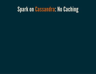 Spark on Cassandra: No Caching
 