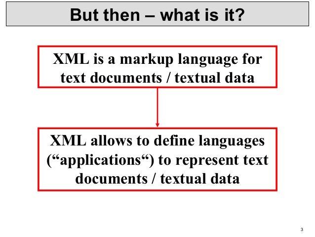 XML for beginners        XML for beginners