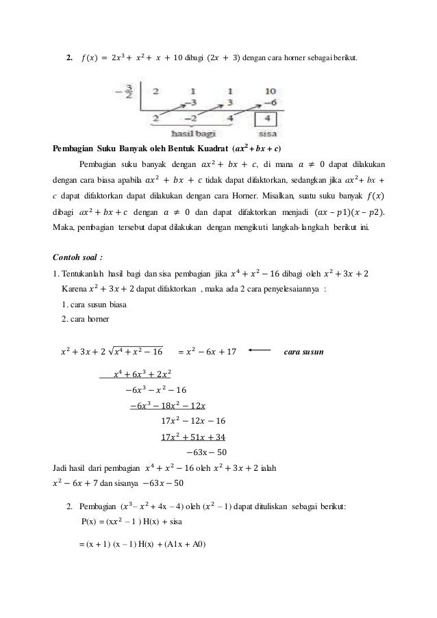20 Contoh Soal Aljabar Polinomial Kumpulan Contoh Soal