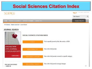 Social Sciences Citation Index
20
 