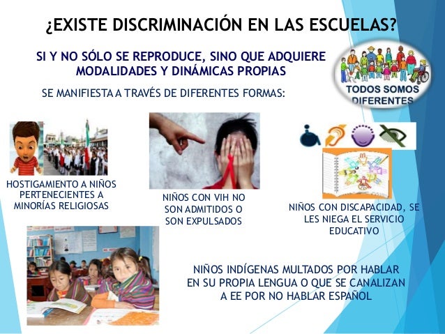La discriminación en la escuela