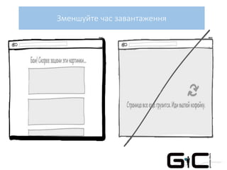 Зменшуйте час завантаження
 