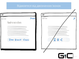 Відмовтеся від двозначних іконок
 