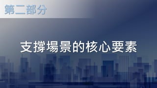 支撐場景的核心要素
第二部分
 