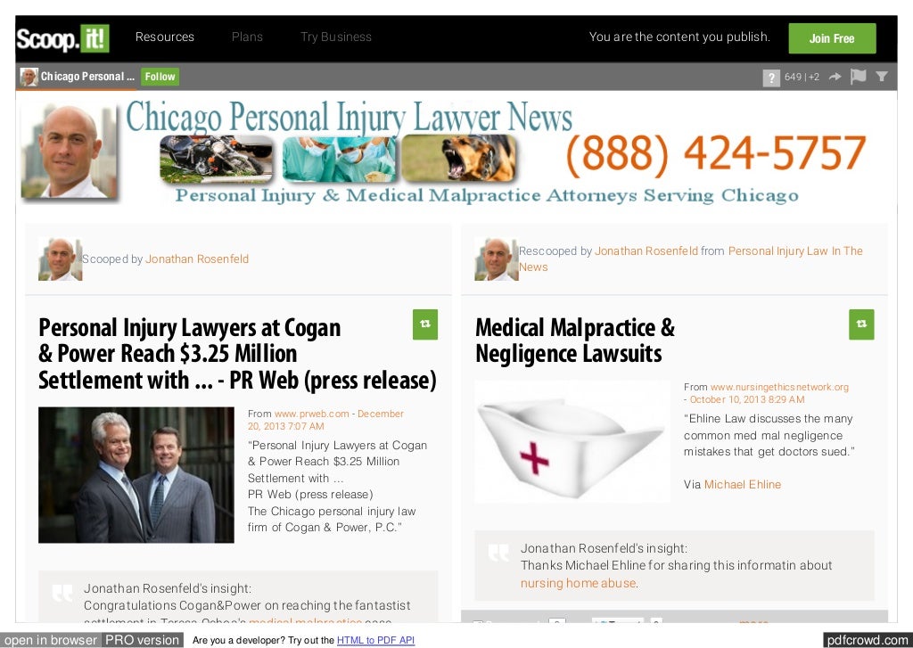 Chicago Personal Injury Lawyer News