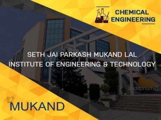 Chemical Engineering - JMIT