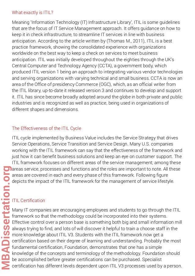 mba dissertation exles mba dissertation exle on itil mba dissertation exles mba dissertation exle on itil