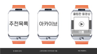 첫�화면이�뜬다 스와이프해서�아카이브로�이동 바로�재생한다.
 