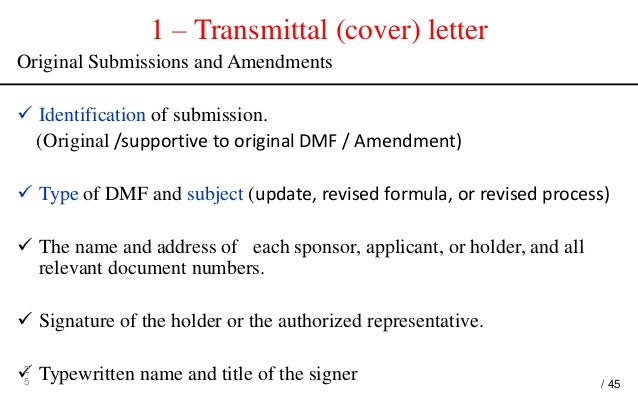 Dmf cover letter