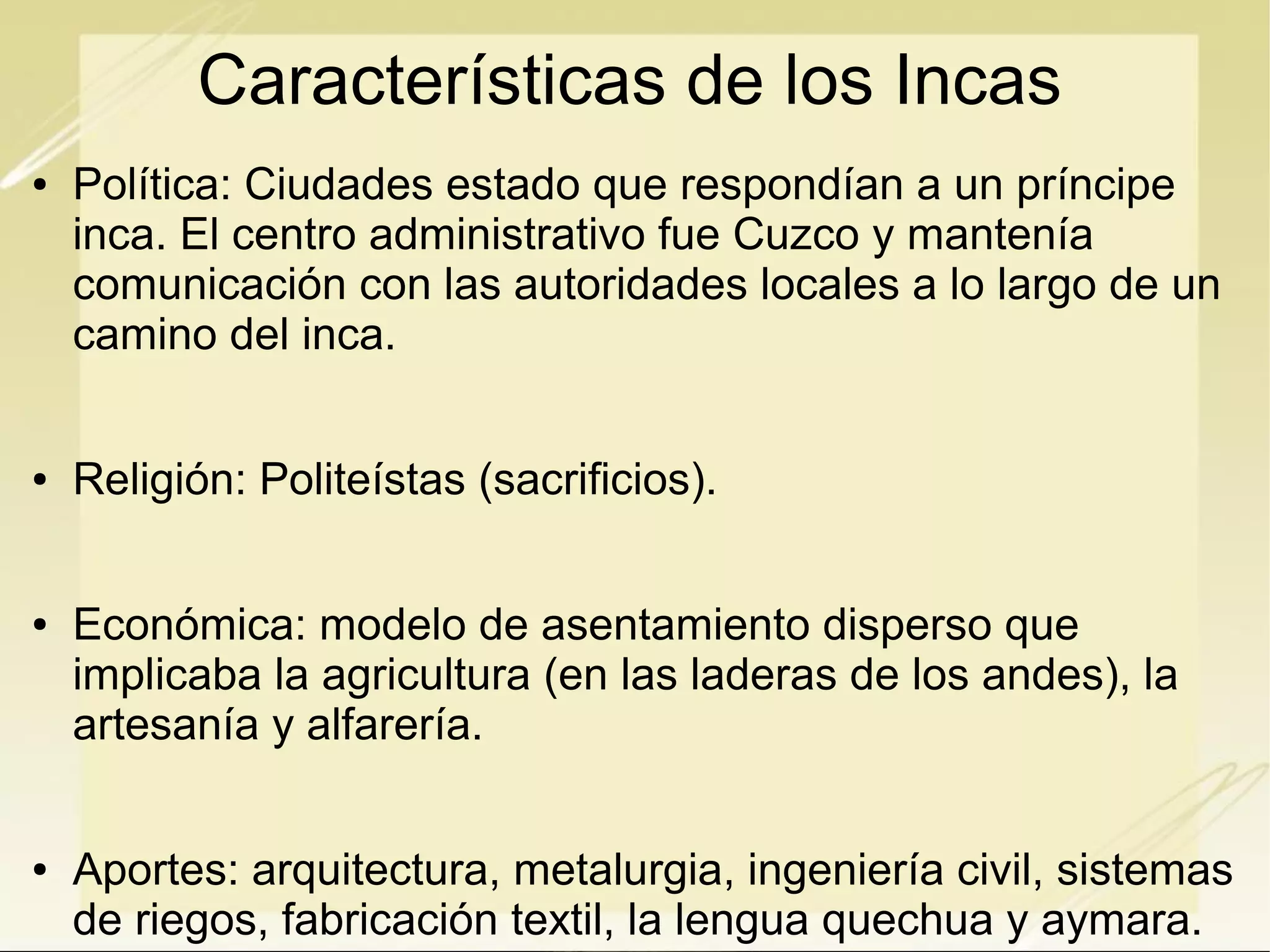 Civilizaciones precolombinas - Aztecas, Mayas e Incas | ODP