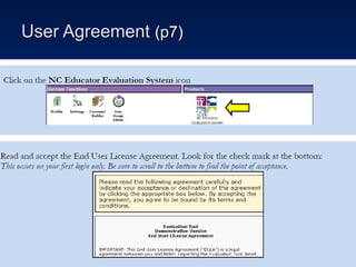 User Agreement  (p7) 