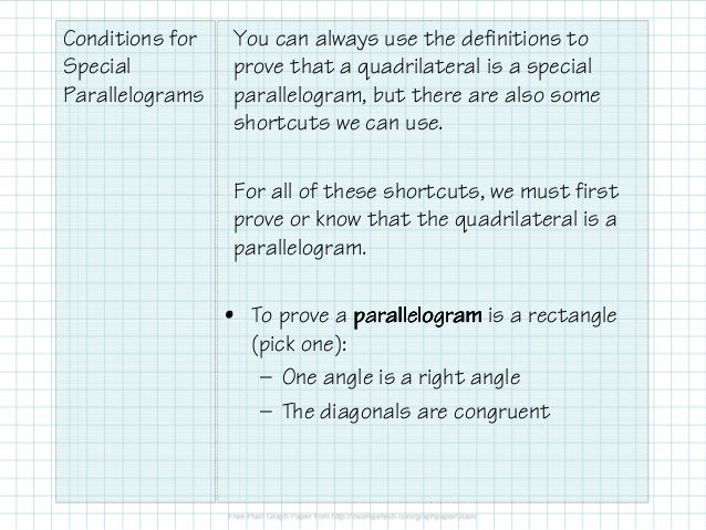2.7.4 Conditions for Parallelograms