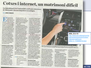 ARA, 23-3-14
http://www.ara.cat/premium/su
plements/emprenem/Cotxes-
internet-matrimoni-
dificil_0_1106889316.html
El Factor Humano - GEInformàtica, IPO 34 / 110
 