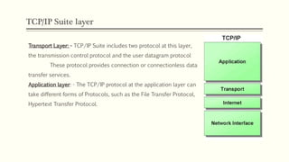 Protocols and the TCP/IP Protocol Suite | PPTX