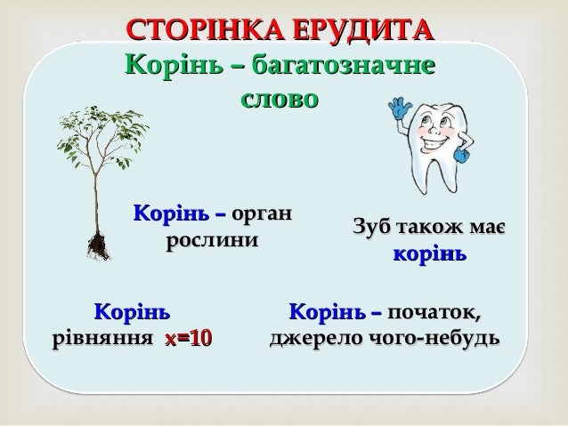 корінь слова укр. мова 2 кл.