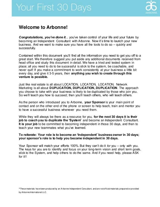 arbonne independent consultant job description