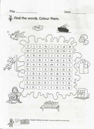 Find the words. Colour them.