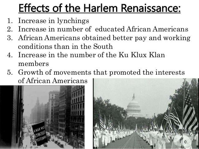 The Critical Impacts Of The Harlem Renaissance