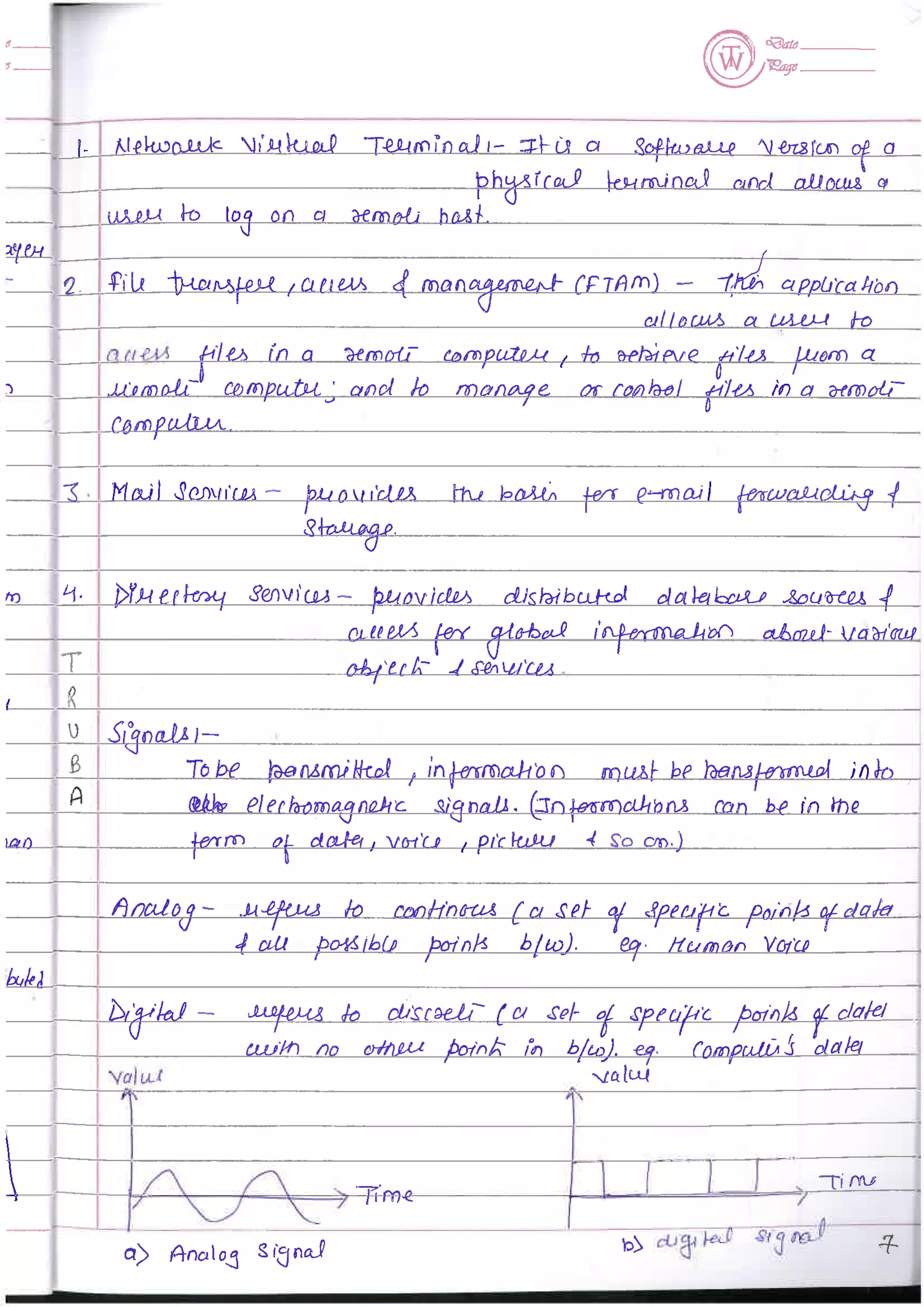 Computer Network notes (handwritten) UNIT 1