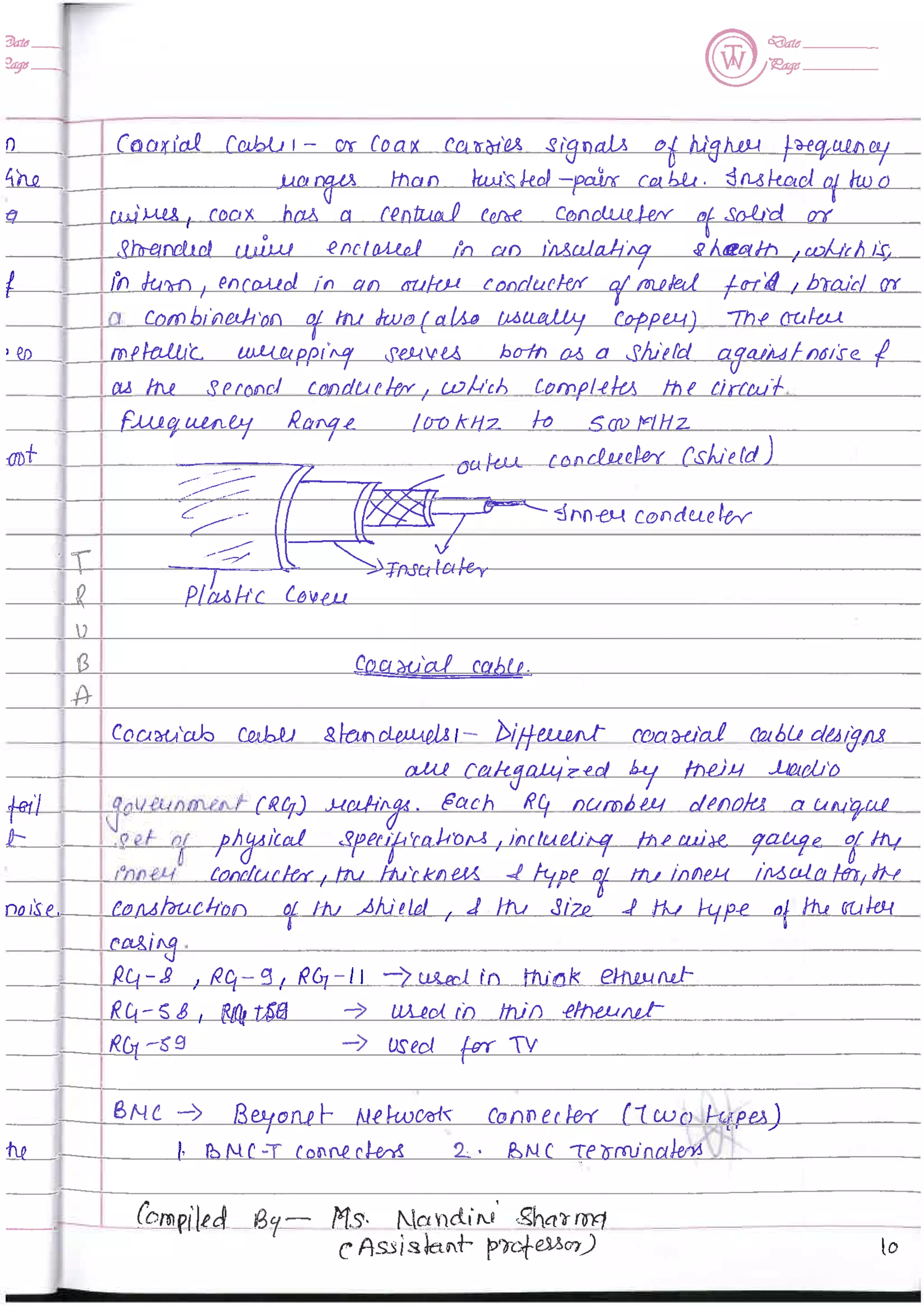 Computer Network notes (handwritten) UNIT 1 | PDF