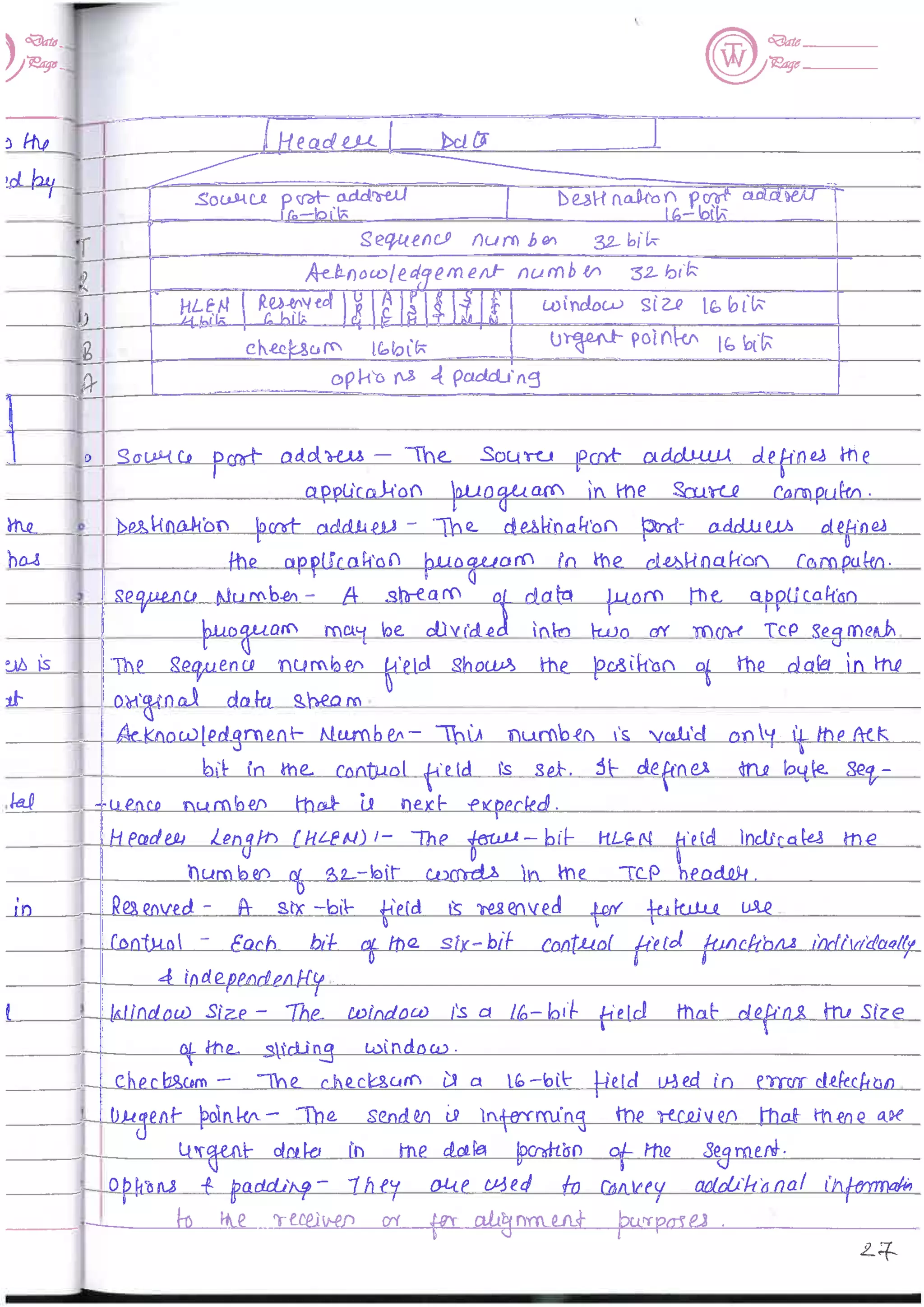 Computer Network notes (handwritten) UNIT 1