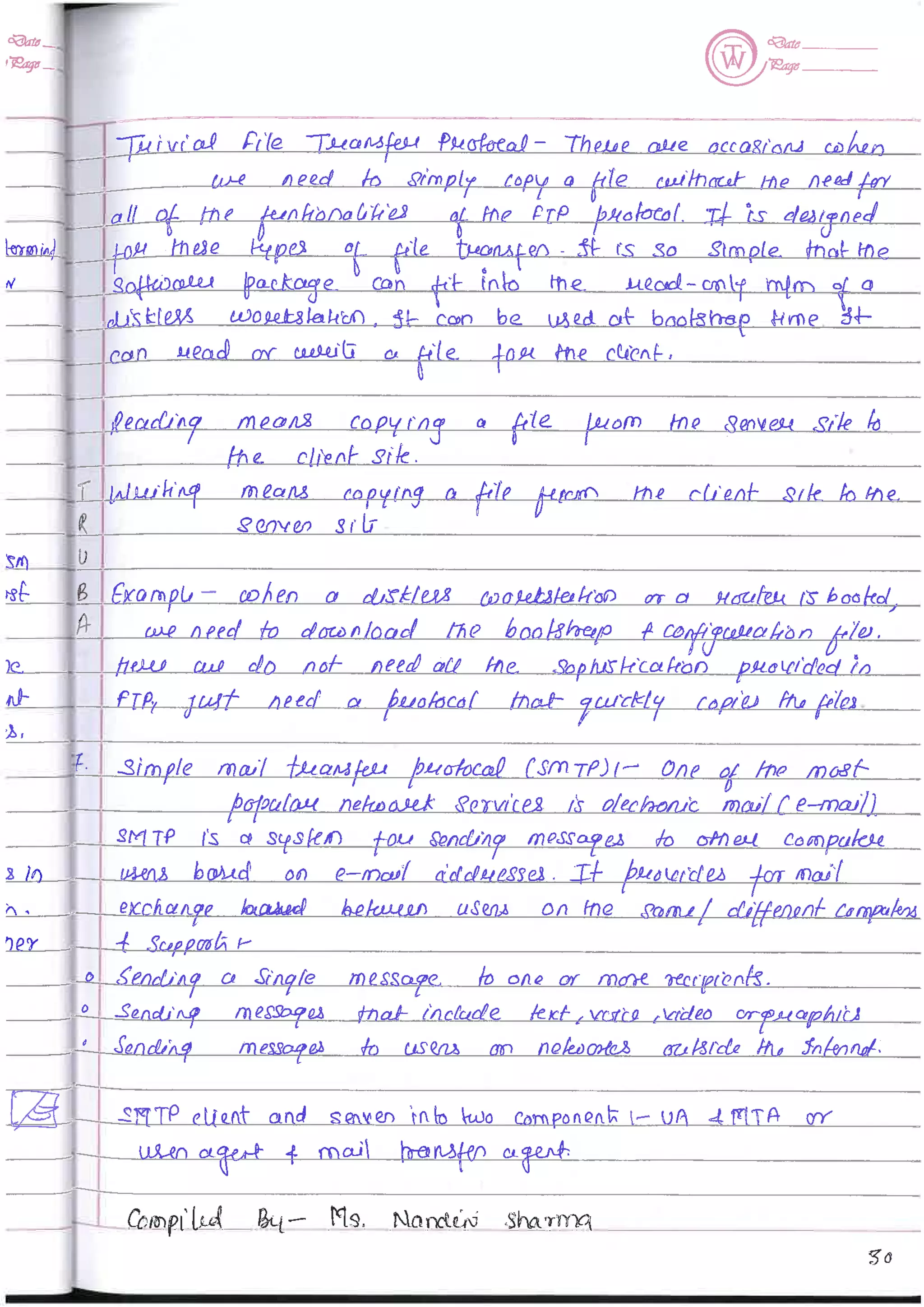 Computer Network notes (handwritten) UNIT 1