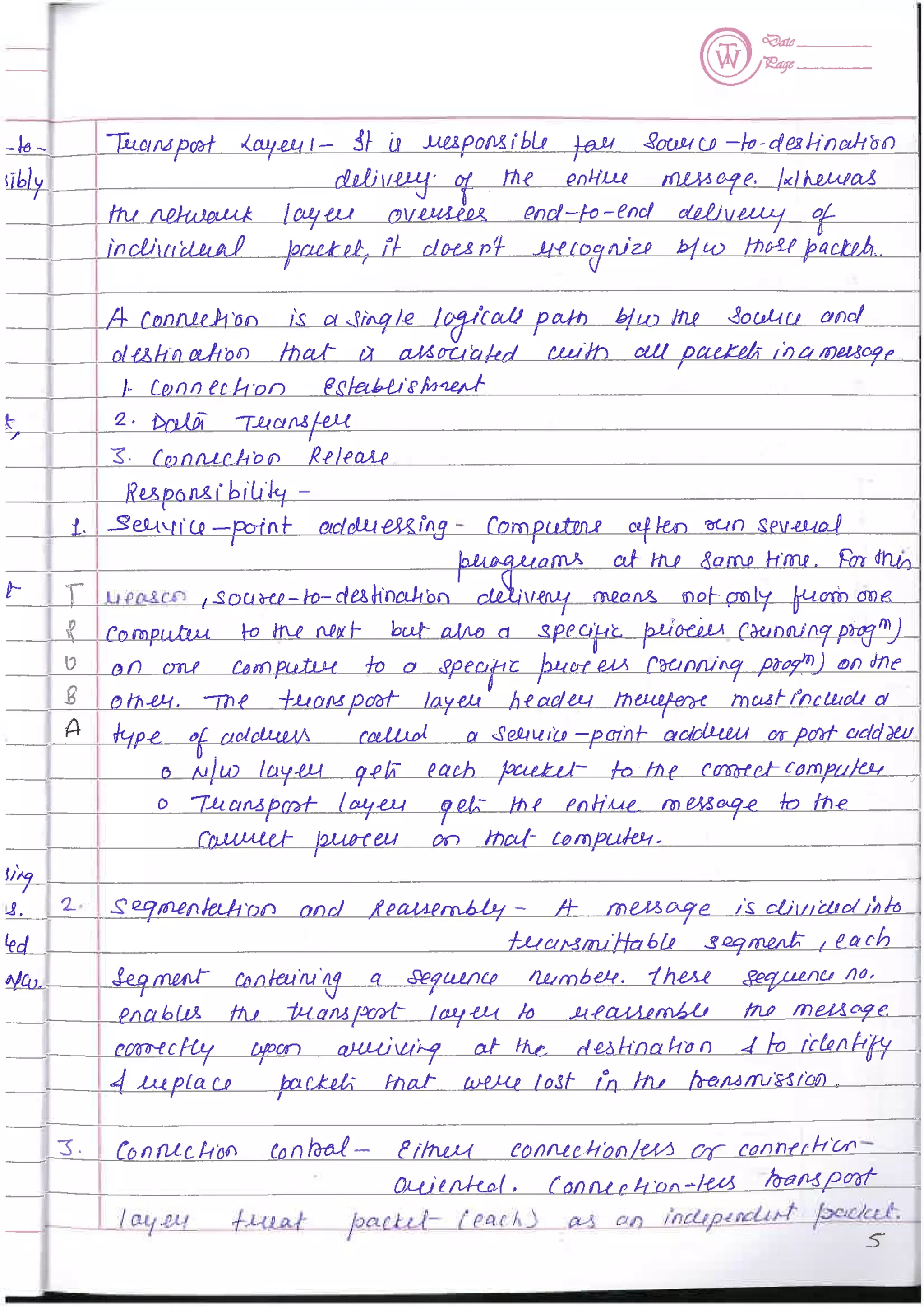 Computer Network notes (handwritten) UNIT 1