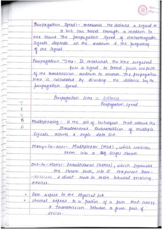 Computer Network notes (handwritten) UNIT 1