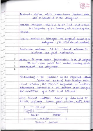 Computer Network notes (handwritten) UNIT 1